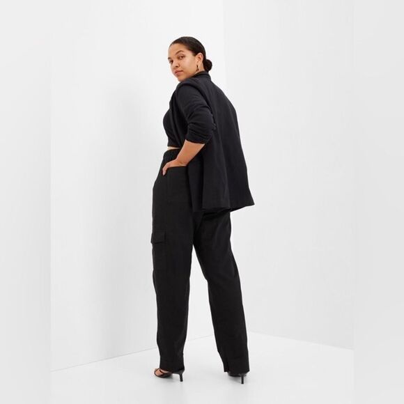 NWT! GAP Black Pull-On Tapered Utility Pants with  Washwell - Size Small💎 - Picture 5 of 7